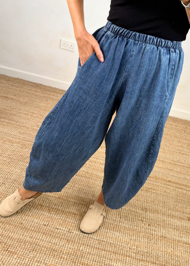 Heavy denim - Finn mid blue-The Style Attic