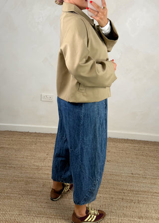 Heavy denim 'barrel leg' Finn-The Style Attic