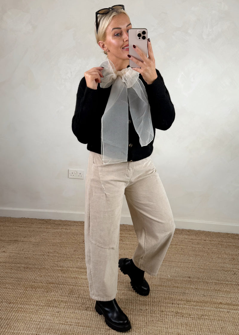 Henry bow knit - black-The Style Attic