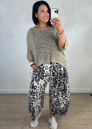 Sid barrel leg trouser - Jaguar