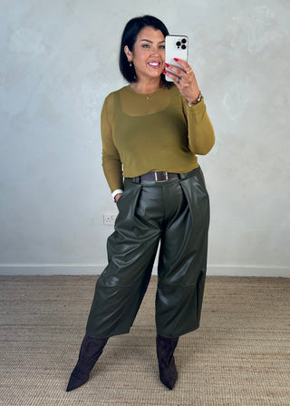Classic mesh top - Olive