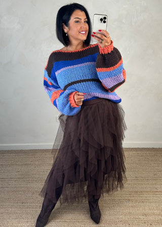 Joy chunky knit  - Blue