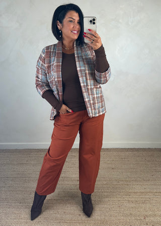 Nina quilted jacket - Tartan
