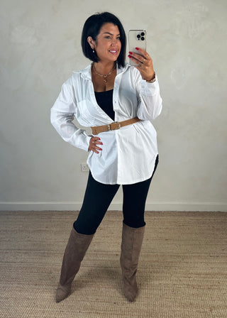 Cate layering shirt - White