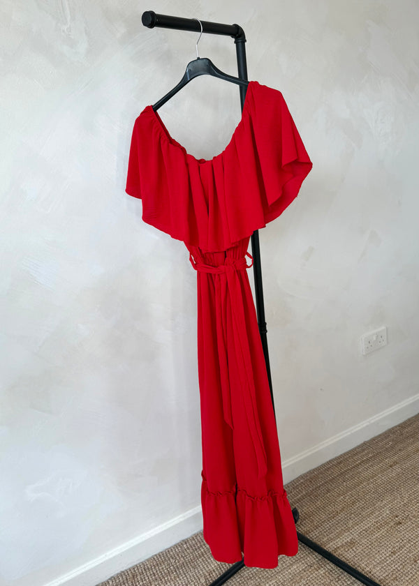 Mariana maxi dress - red