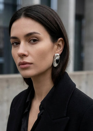 Silver earring