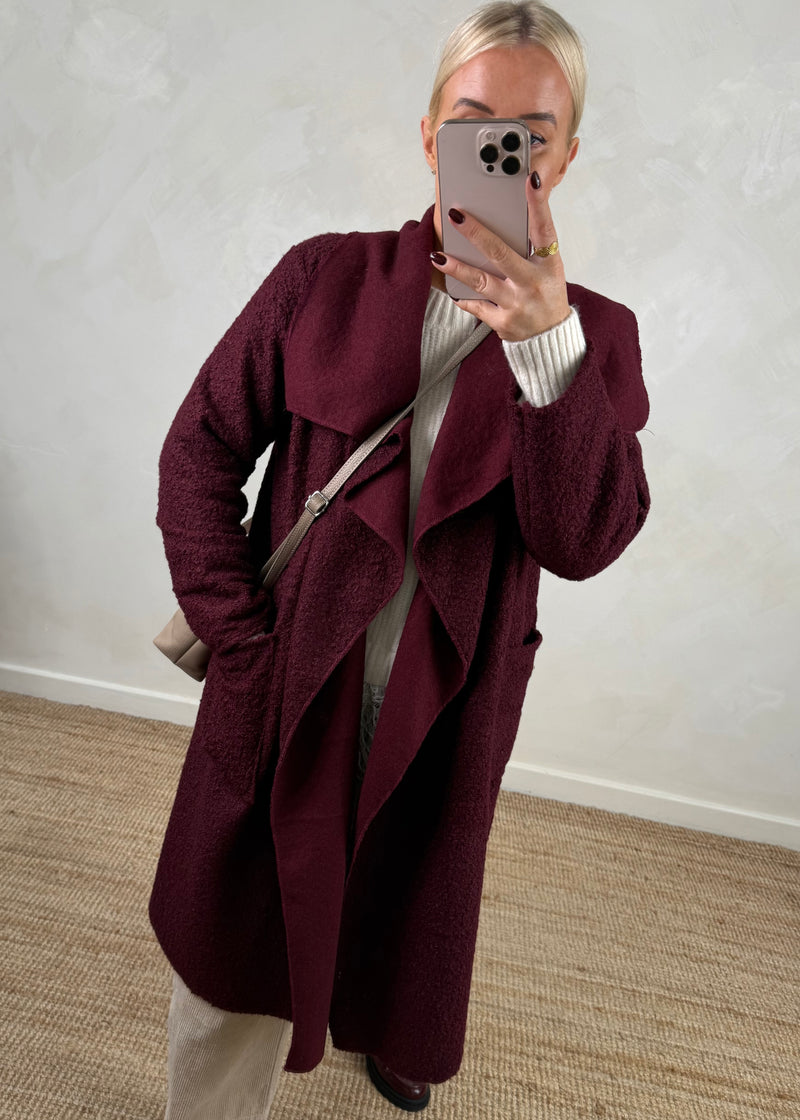 Kim throw on jacket - Damson