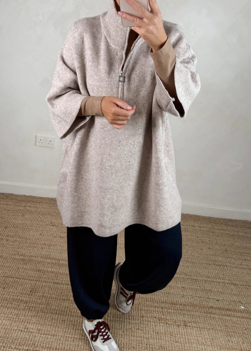Axel longline knit - beige