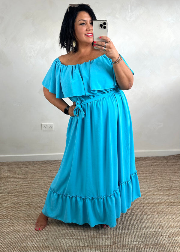 Mariana maxi dress - aqua