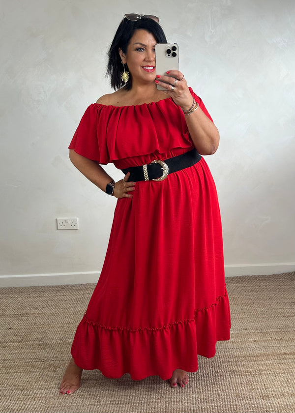 Mariana maxi dress - red
