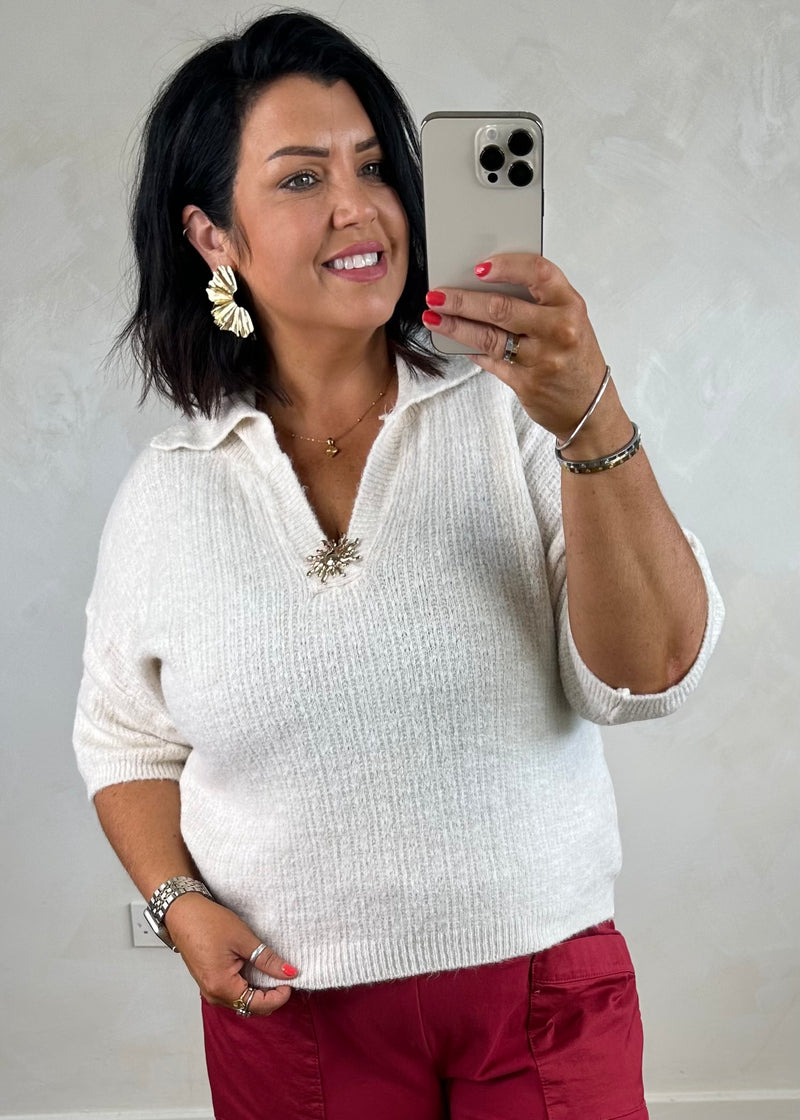 Ameena sun knit - cream