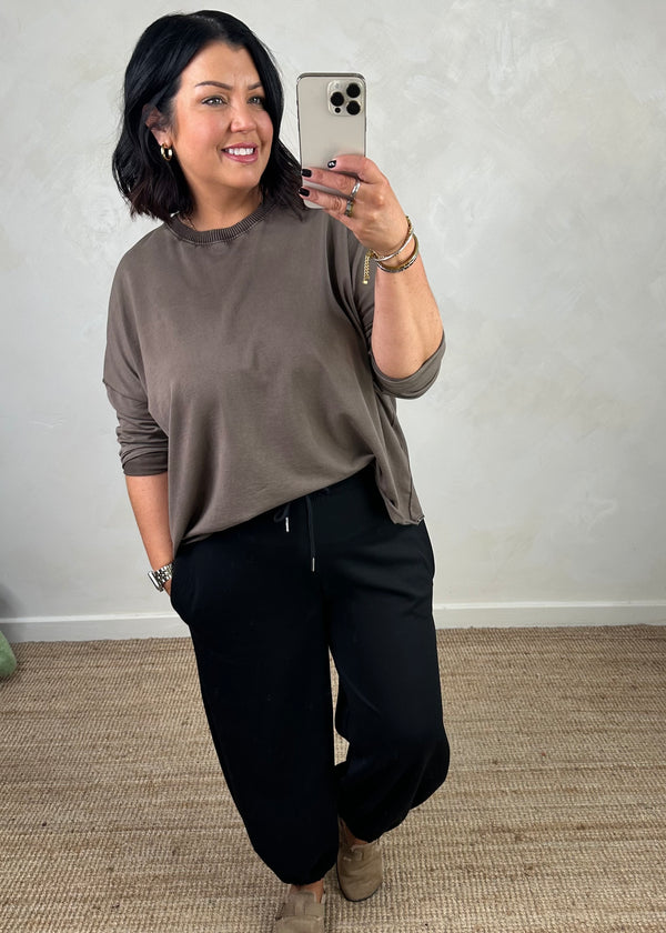 Tarina top - mocha