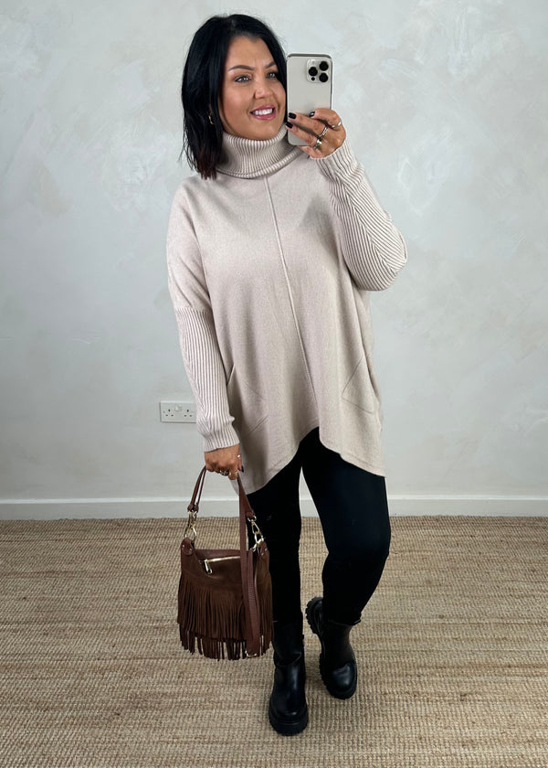 Darcy batwing knit - beige
