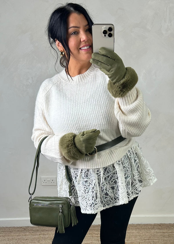 Malmo lace knit - cream