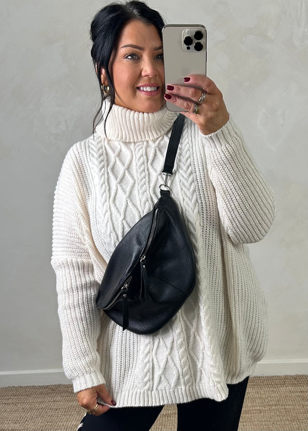 Halle cable knit - cream