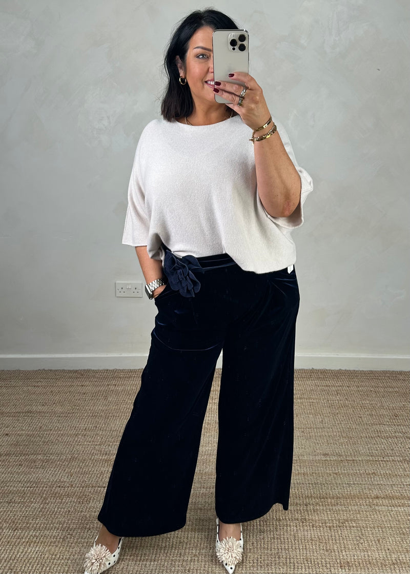 Dion Velvet trouser - navy