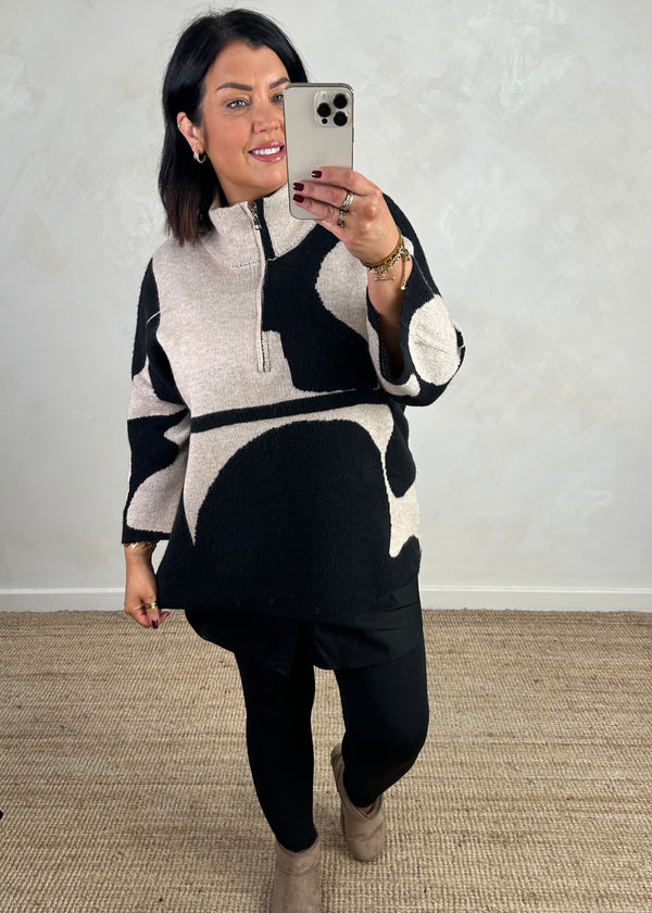 Sheldon half zip knit