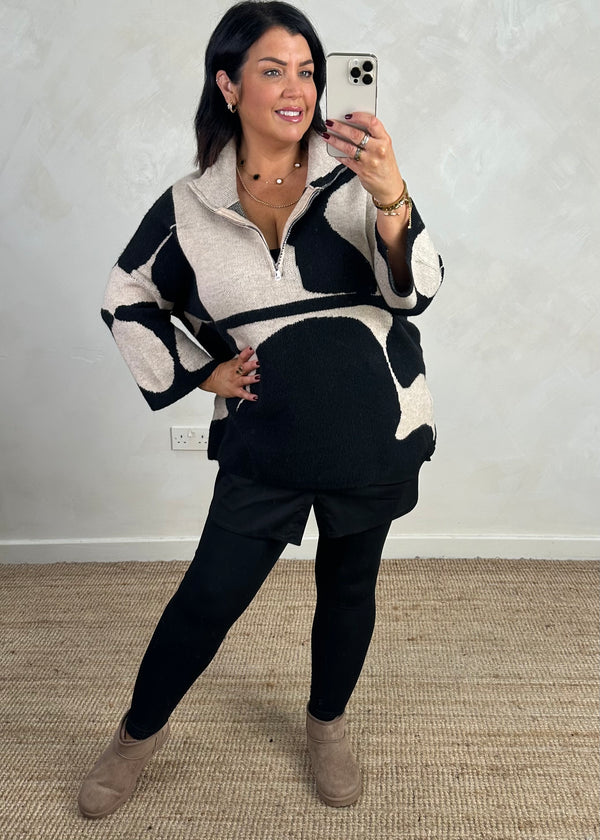 Sheldon half zip knit