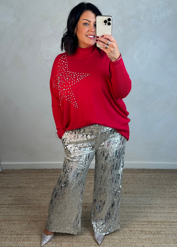 Trinny sequin pants - Silver