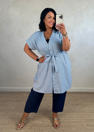 Barrel leg magic pants - Navy