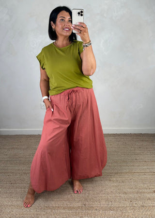 Cap sleeve Tee - Olive