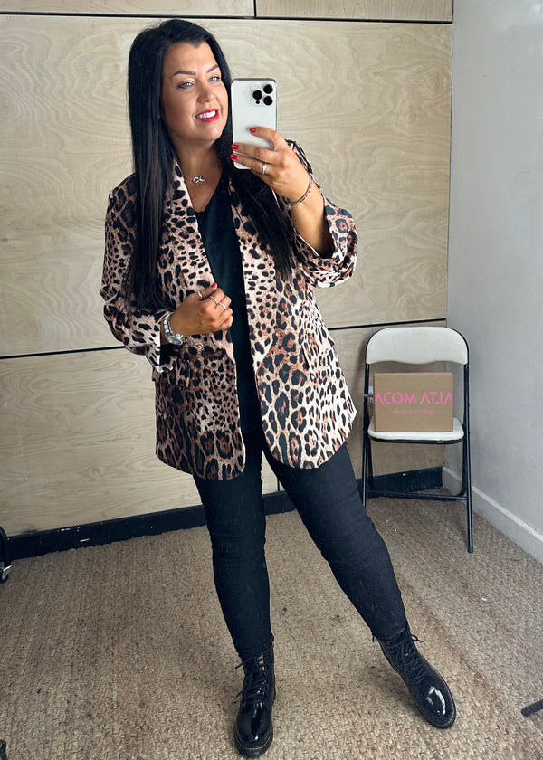 Indi Blazer - cheetah-The Style Attic