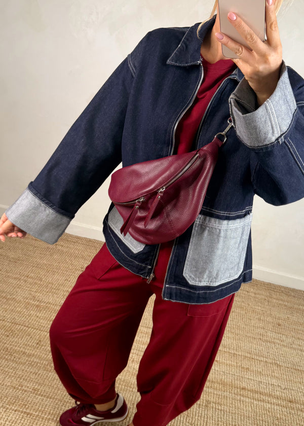 Indigo denim jacket-The Style Attic