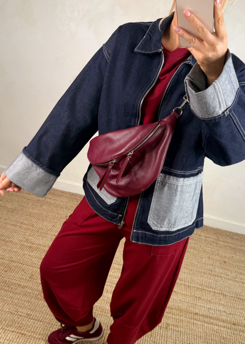 Indigo denim jacket-The Style Attic