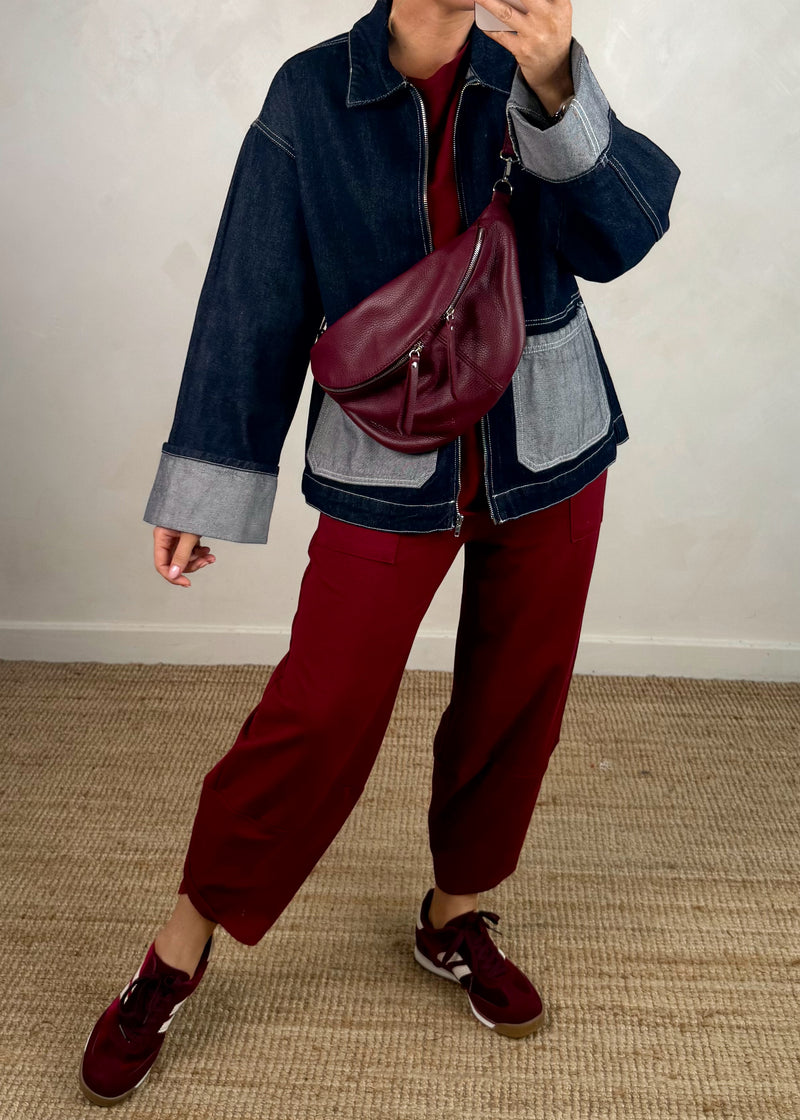 Indigo denim jacket-The Style Attic