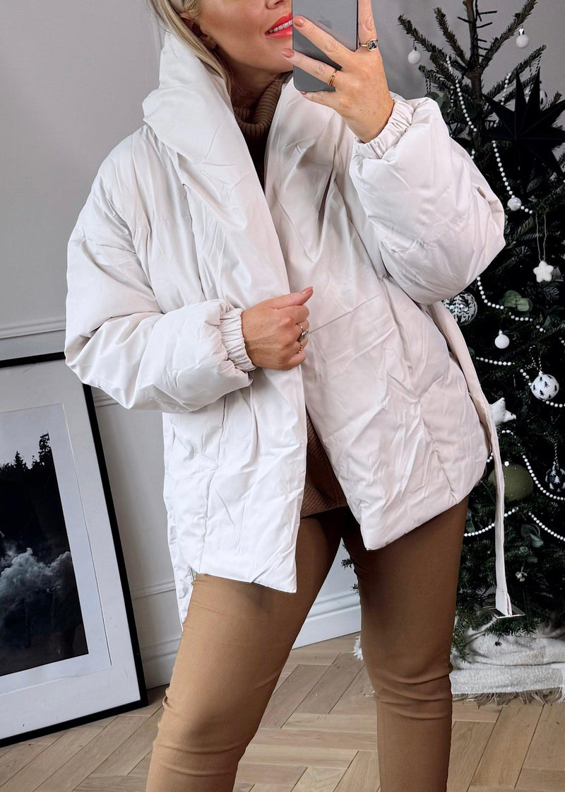Isabella padded coat - winter white-The Style Attic