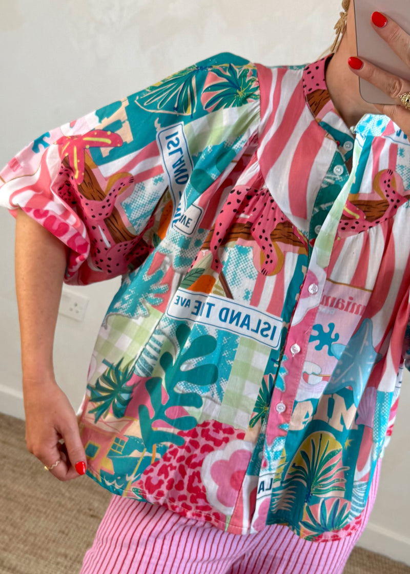 Island blouse - one-The Style Attic