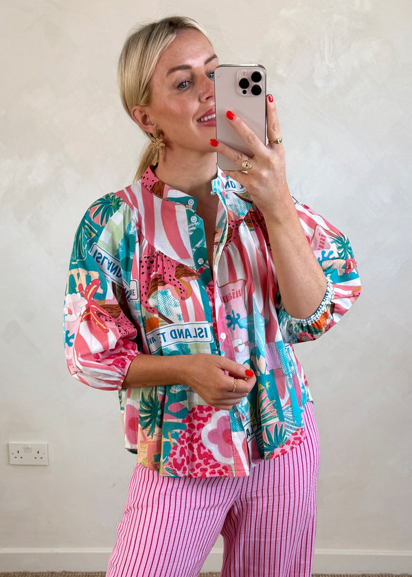 Island blouse - one-The Style Attic