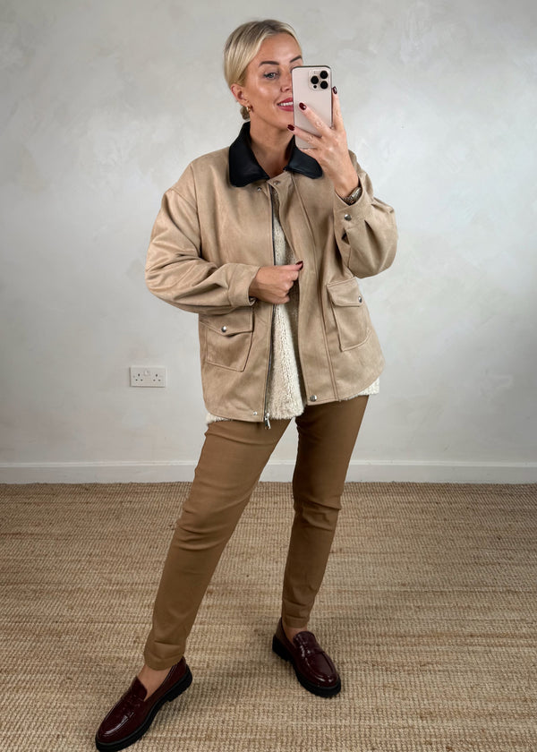Jack barn jacket - beige-The Style Attic