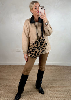 Jack barn jacket - beige-The Style Attic