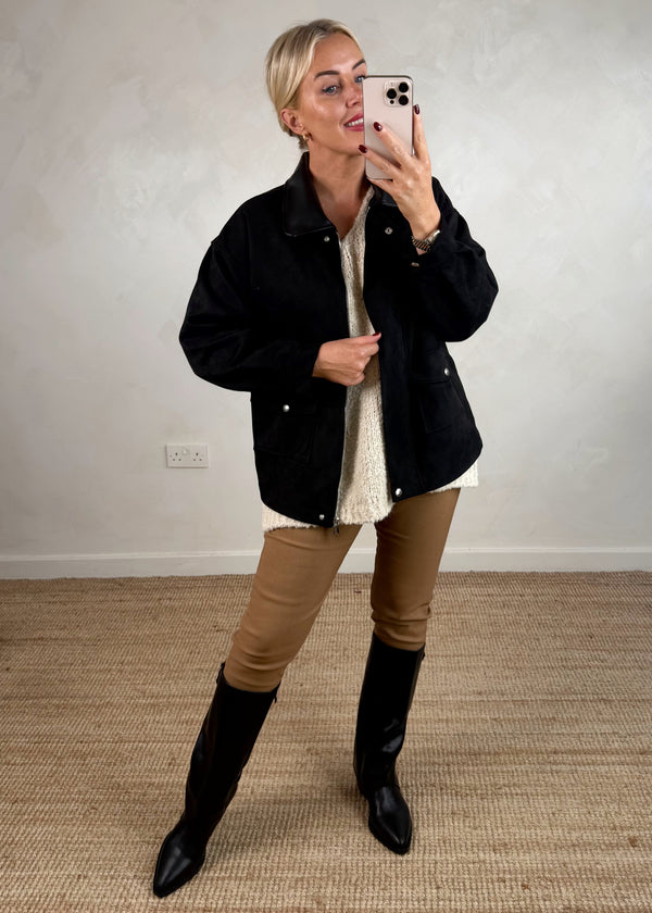 Jack barn jacket - black-The Style Attic