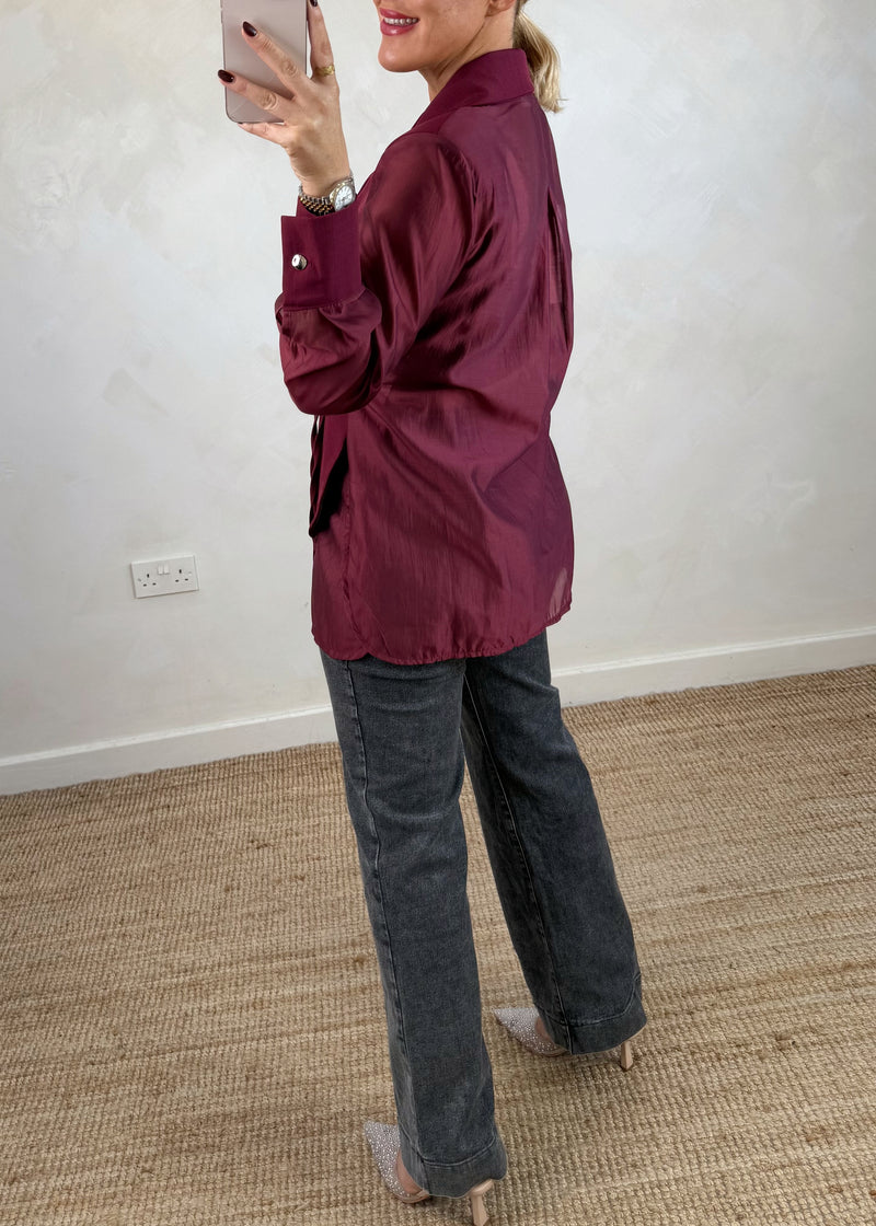 Jamie tie blazer-The Style Attic