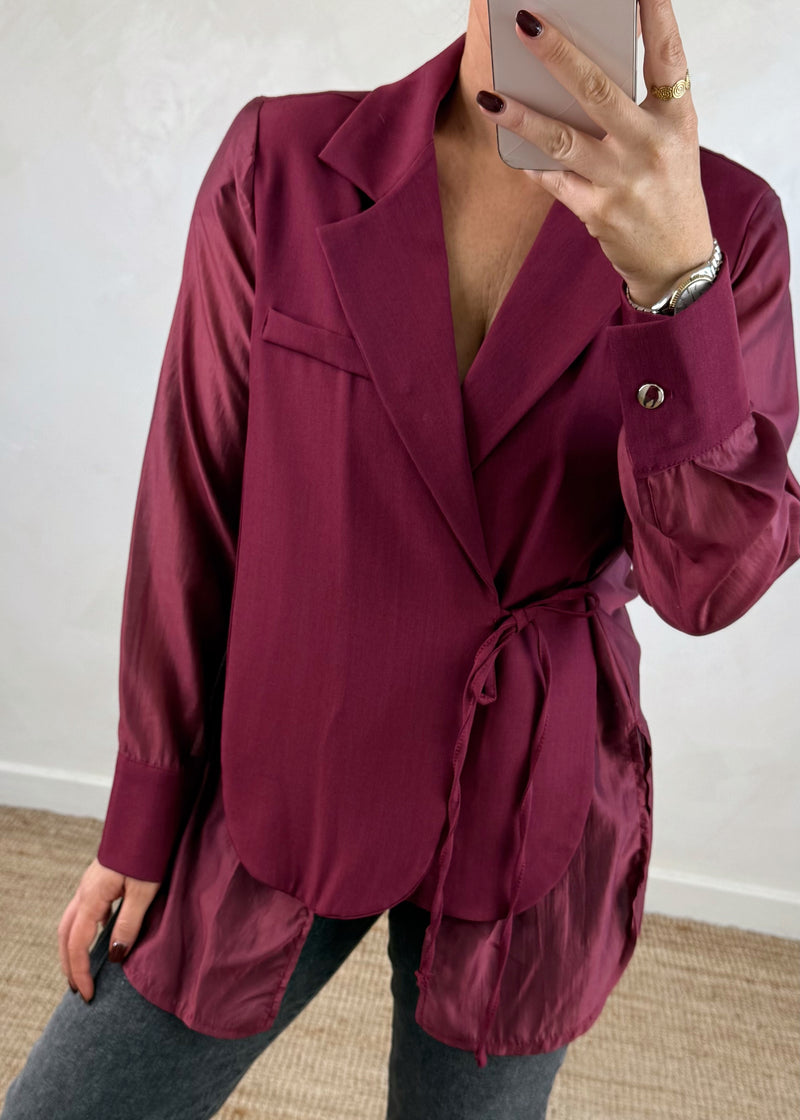 Jamie tie blazer-The Style Attic