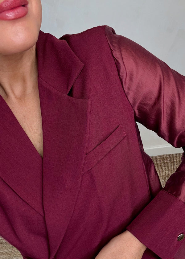 Jamie tie blazer-The Style Attic