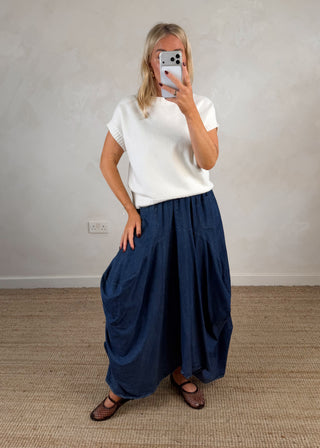 Jay short sleeve ribbed knit - Cream-The Style Attic