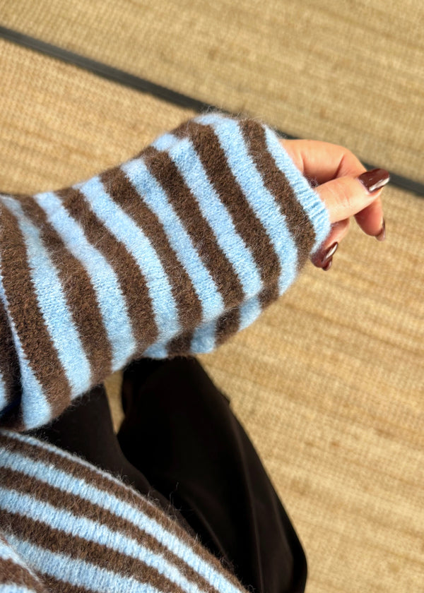 Jenna striped knit - blue-The Style Attic