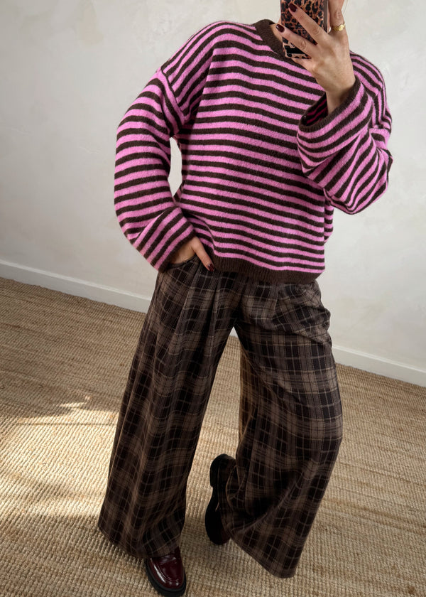 Jenna striped knit - pink-The Style Attic