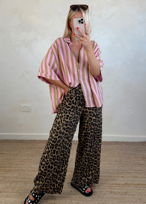 Jesse striped cheesecloth shirt - two-The Style Attic
