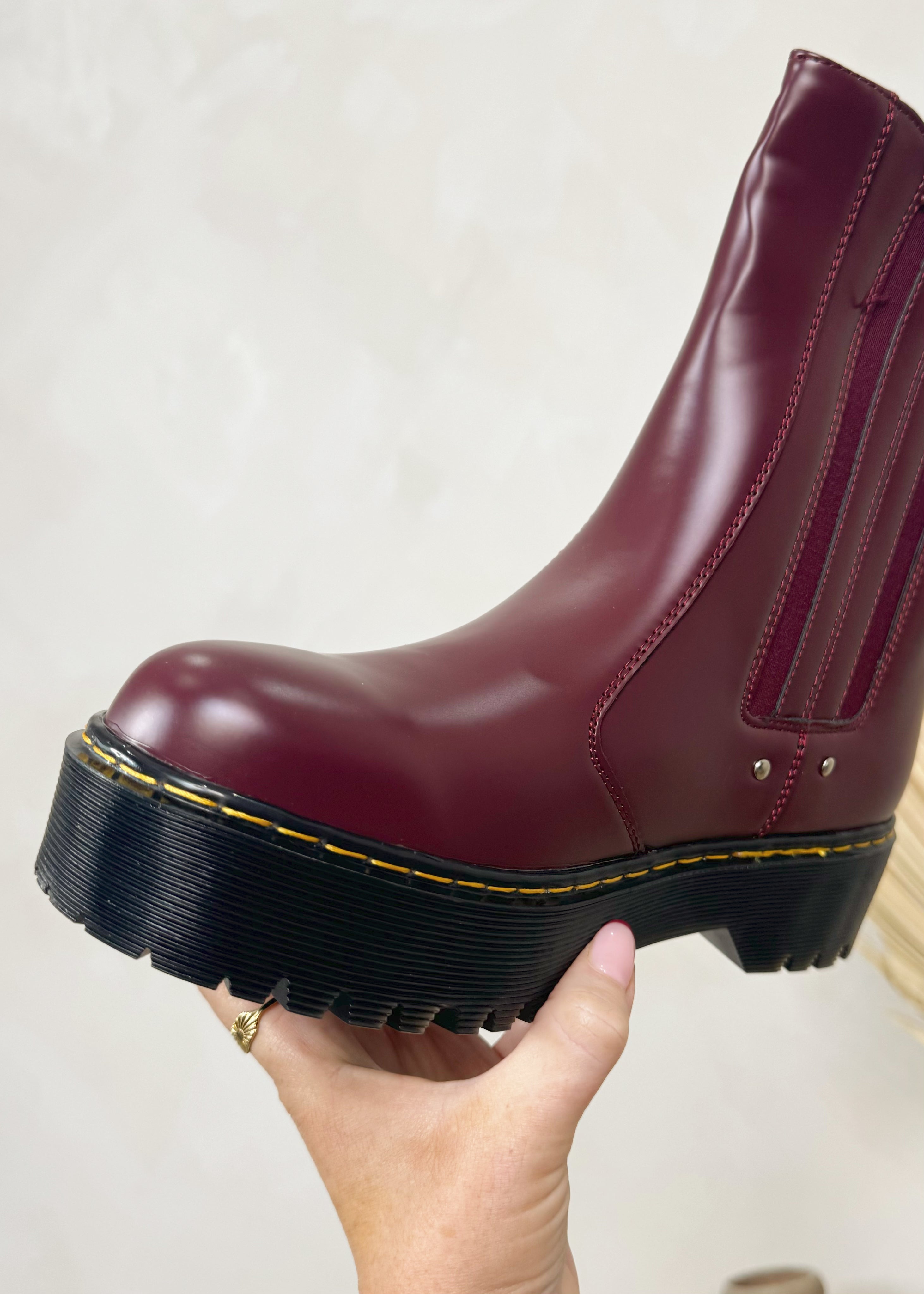 Jessop chelsea boot Merlot The Style Attic