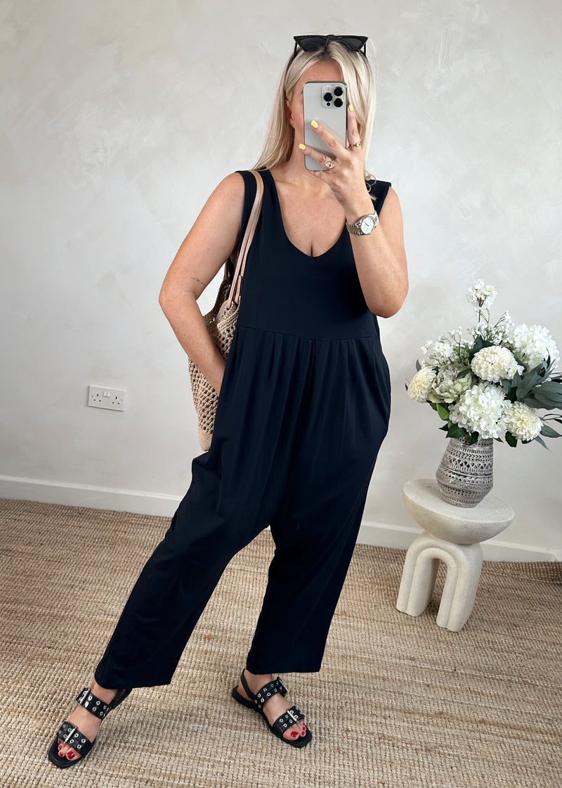 Jett jumpsuit - black-The Style Attic