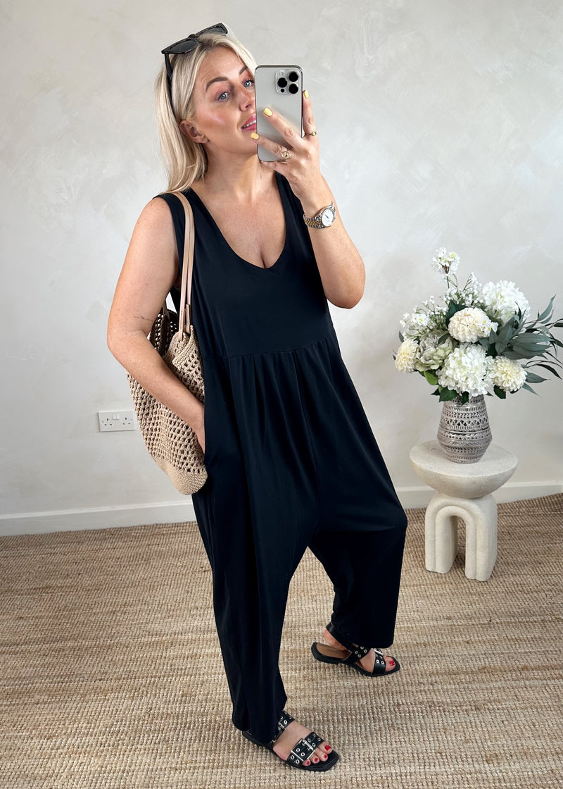 Jett jumpsuit - black-The Style Attic