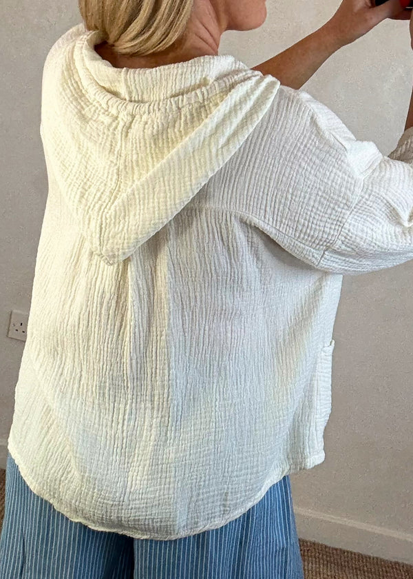 Joey Cheesecloth hoodie -The Style Attic