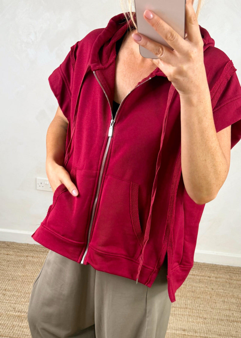 Joey loopback hoodie - Merlot