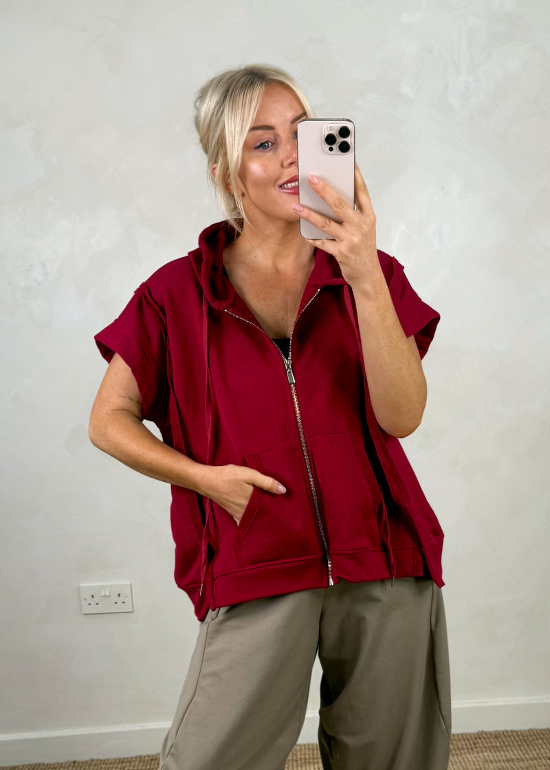 Joey loopback hoodie - Merlot