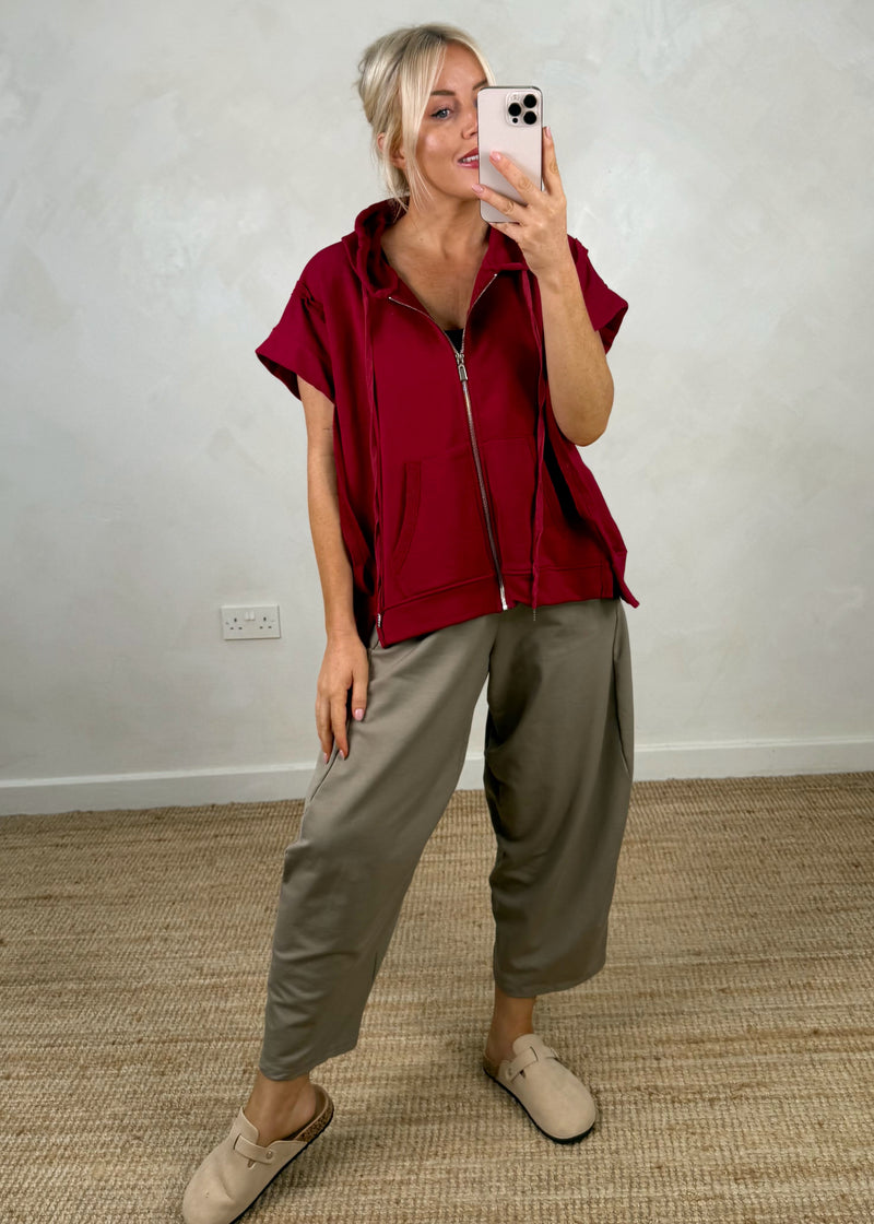 Joey loopback hoodie - Merlot