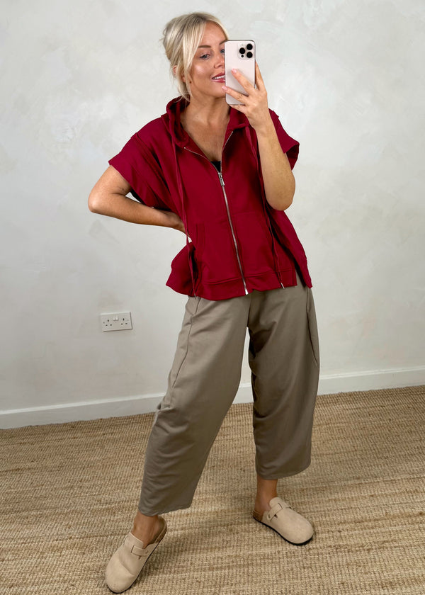 Joey loopback hoodie - Merlot
